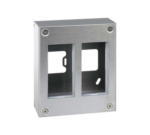 Simon CIMA 500 Бокс на 2 модуля 500CIMA, наружный монтаж, 168х67х144,5мм, сталь  51000012-036  Simon
