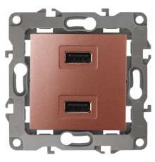 Устройство зарядное USB 12-4110-14  , 5В-2100мА,  медь  Б0027499  ЭРА