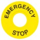 Табличка для кнопок 22 мм "EMERGENCY STOP"  scep-es  EKF