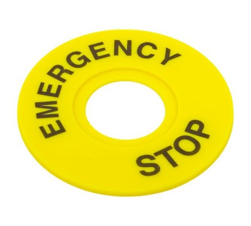 Табличка для кнопок 22 мм "EMERGENCY STOP"  scep-es  EKF