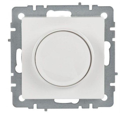 BRITE Светорегулятор поворотно-нажимной 600Вт СС10-1-0-БрБ белый   BR-D20-0600-K01  IEK