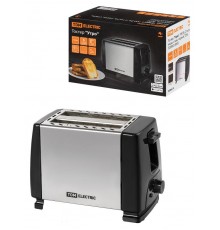 Тостер "Утро", 700 Вт, 2 тоста, нерж. сталь, черный, TDM  SQ4003-0002  TDM