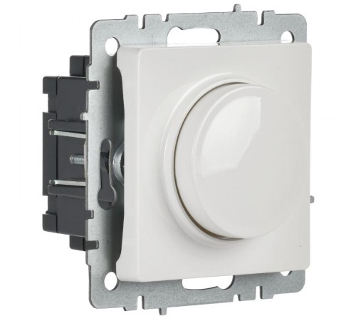 BRITE Светорегулятор поворотно-нажимной 600Вт СС10-1-0-БрБ белый   BR-D20-0600-K01  IEK