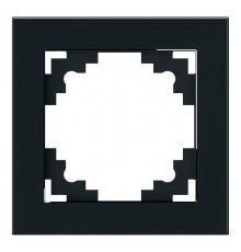 Рамка 1-местная, серия Катрин, GFR00-7001-05, черный  39518  STEKKER