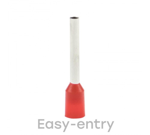 Наконечник штыревой втулочный изолированный НШвИ 1,0-8 (50шт.) EKF PROxima  nhvi-1.0-8  EKF