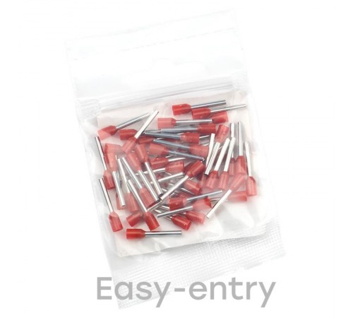 Наконечник штыревой втулочный изолированный НШвИ 1,0-8 (50шт.) EKF PROxima  nhvi-1.0-8  EKF