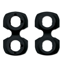 Монтажная вставка для установки разъёмов для акустики (арт.: LPK63RT, LPK63SW) или RCA аудиоразъемов (арт.: CIB 63) в крышке для 2-х разъемов (арт.: *