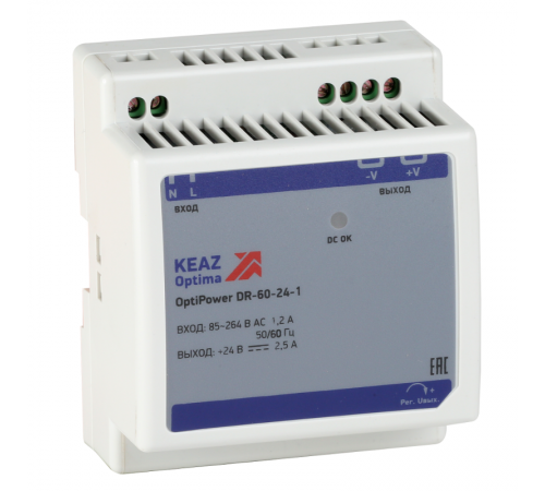 Блок питания OptiPower DR-60-24-1  284546  КЭАЗ
