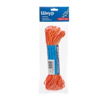 Шнур вязанно-плетенный ПП 4 мм хозяйств., цветной, 20 м  139935  Tech-KREP