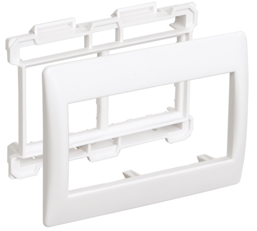 Рамка и суппорт для кабель-каналов Праймер на 4 модуля, 60 мм, для 80х40, 150х60  CKK-40D-RSU4-060-K01  IEK