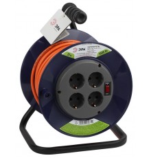 Удлинитель силовой ЭРА RPx-4es-3x1.5-20m на п. катушке c/з 4 гн 20м ПВС 3х1.5  Б0046849  ЭРА