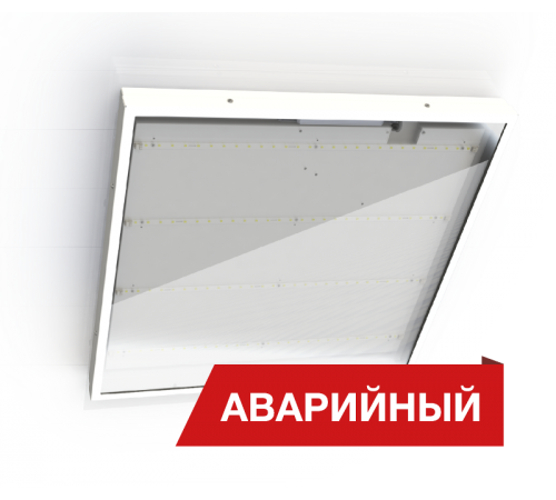 Светильник светодиодный Office Glass 28Вт 3500Лм 4000K IP65 Аварийный  DOG28-O-4K-Ra90-A  Diora
