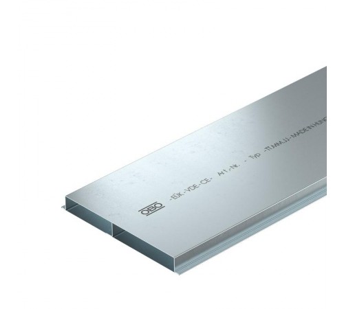 Кабельный канал для заливки в стяжку EUK 2000x250x28 мм (сталь) (S2 25028)  7400312  OBO Bettermann