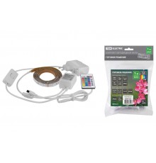 Комплект светодиодной ленты SMD5050-30 LED/м-12 В-7,2 Вт/м-IP65-RGB (1 м), 12 Вт, IR-контроллер   SQ0331-0237  TDM