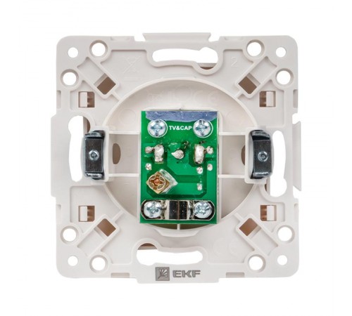 Стокгольм Механизм Розетки TV 1-местной 75Ом 5-862МГц белый PROxima  EYA00-027-10  EKF