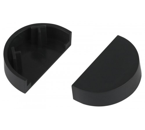 Заглушка  EC-KK-20-12-GR для полукруглого кабель-канала графит 20х12мм 2шт/комплект  Б0064903  ЭРА