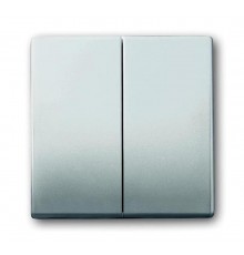 Клавиша для механизма 2-клавишных выключателей/переключателей/кнопок, серия pur/сталь  1751-0-3087   2CKA001751A3087  ABB