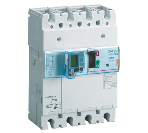 Автоматический выключатель DPX3 250 - термомагнитный расцепитель - 36 кА - 400 В~ - 3П - 100 А  420235  Legrand