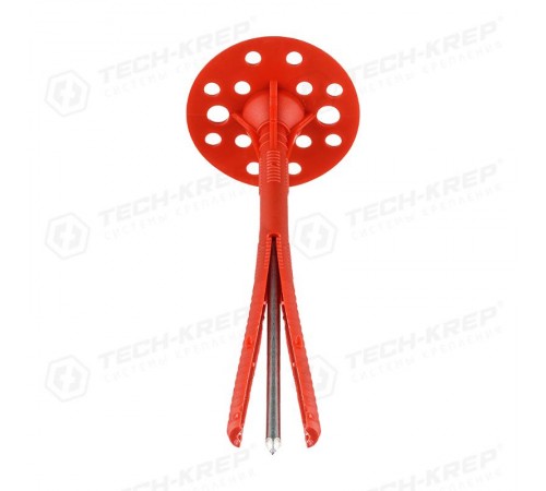 Дюбель для теплоизоляции 10х180 с металлическим гвоздём с термоголовой (200 шт.) ( 8,97 кг)  130103  Tech-KREP