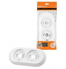 Рамка 2-х постовая белая "Виви"   SQ1820-1090  TDM