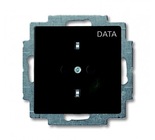 ABB Basic 55 Шато (чёрный) Розетка с/з с маркировкой DATA  2011-0-6143   2CKA002011A6143  ABB