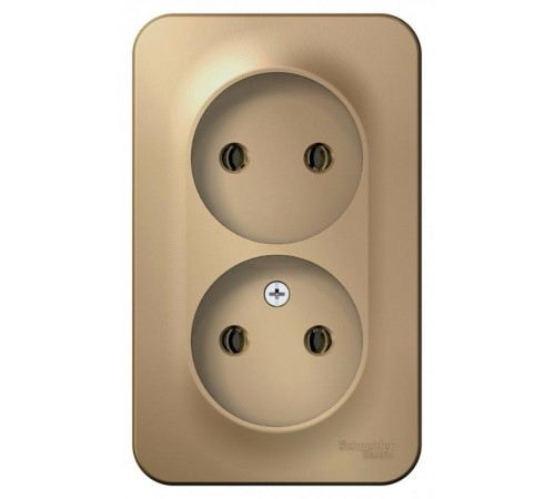 Blanca Титан О/У Розетка 2-ая без заземления без шторок, 16А, 250В  BLNRA000204  SE