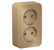 Blanca Титан О/У Розетка 2-ая без заземления без шторок, 16А, 250В  BLNRA000204  SE