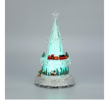 Фигура светодиодная на подставке Новогодний поезд с мелодией 30,5см, RGB  513-025  NEON-NIGHT