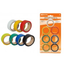 Изолента ПВХ 0,15*19мм 5м (набор 7 цветов в блистере)  SQ0526-0051  TDM