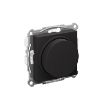 AtlasDesign Карбон Светорегулятор (диммер) поворотно-нажимной LED RC 400Вт механизм  ATN001023  SE