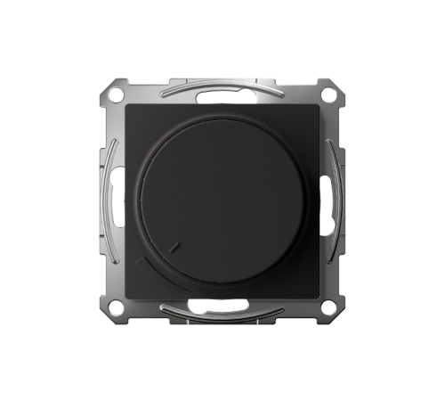 AtlasDesign Карбон Светорегулятор (диммер) поворотно-нажимной LED RC 400Вт механизм  ATN001023  SE