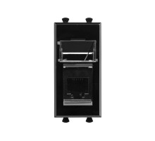 Телефонная розетка "Черный квадрат" Avanti RJ-12, 1 мод  4402311  DKC