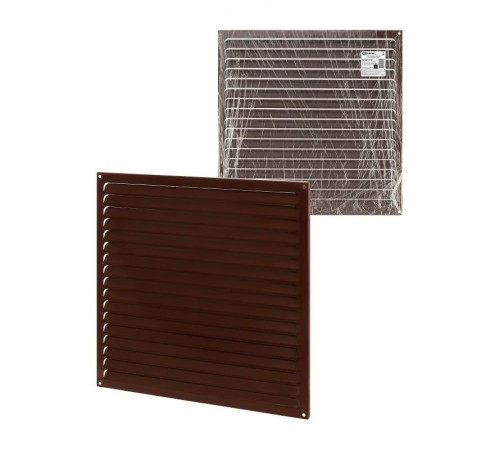 Решетка металл. усиленная 450х450, коричневая, с покрытием полимерной эмалью,  SQ1807-0740  TDM