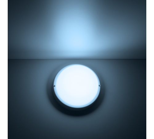 Светильник светодиодный пылевлагозащищенный для ЖКХ круглый IP65 12W 6500K  126411312  Gauss