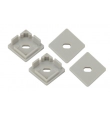 Набор заглушек для профиля CAB280, 1616S-3B 4 сквозные квадратные  Б0039454  ЭРА