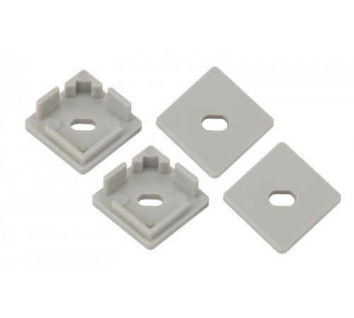 Набор заглушек для профиля CAB280, 1616S-3B 4 сквозные квадратные  Б0039454  ЭРА