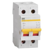 Выключатель нагрузки модульный (мини-рубильник) ВН-32 2Р 25А  MNV10-2-025  IEK