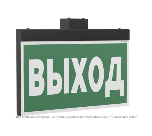 Световой указатель аварийного освещения BS-FIRMUS-10-S1-24 Black  a19355  Белый свет