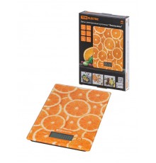 Весы электронные кухонные "Апельсины", стекло, деление 1 г, макс. 5 кг,  SQ4025-0003  TDM