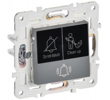 SKANDY Кнопка звонка с индикацией для отелей 10А SK-V17Gr серый   SK-V14-2-10-K03  IEK