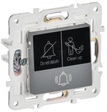 SKANDY Кнопка звонка с индикацией для отелей 10А SK-V17Gr серый   SK-V14-2-10-K03  IEK