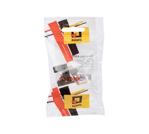 Компьютерная розетка "Белое облако" "Avanti" RJ-45 модульная, кат. 6 экран, 1 мод  4400391  DKC