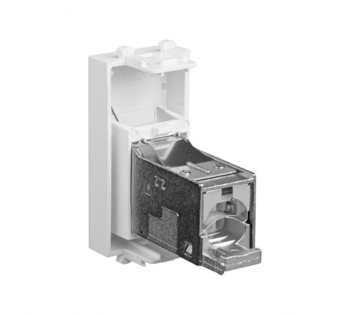 Компьютерная розетка "Белое облако" "Avanti" RJ-45 модульная, кат. 6 экран, 1 мод  4400391  DKC