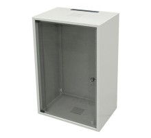 Шкаф настенный WZ-3984-01-M5-011 19-дюймовый (19"), серия SJ2, 18 U, 871x600х500, со стальной дверью, цвет серый (RAL 7035) (собранный)  35349  Zpas