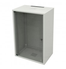 Шкаф настенный WZ-3984-01-M3-011 19-дюймовый (19"), серия SJ2, 12U, 604x600х500, со стальной дверью, цвет серый (RAL 7035) (собранный)  35347  Zpas