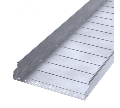 Лоток неперфорированный Профи INOX (AISI 316) 500х100x3000 (1,2 мм) (6 м/уп)  PR16.13715  Промрукав