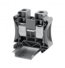 Клемма проходная, винтовой зажим, 2 точки подключения, 35 кв.мм, серая  TUR-35R  DKC