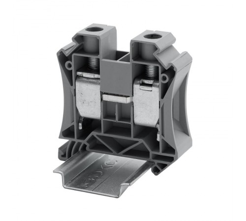 Клемма проходная, винтовой зажим, 2 точки подключения, 35 кв.мм, серая  TUR-35R  DKC