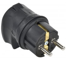 Вилка с боковым вводом 16А IP44 черная  EVK21-016-01-44-K02-G  GENERICA