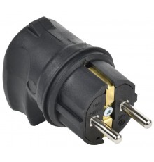 Вилка с боковым вводом 16А IP44 черная  EVK21-016-01-44-K02-G  GENERICA